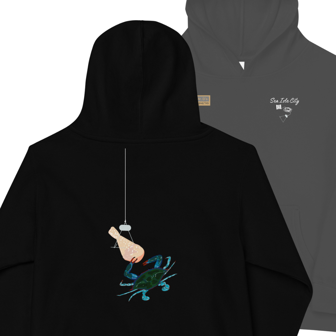 Sea isle City Chicken Bait Kids fleece hoodie