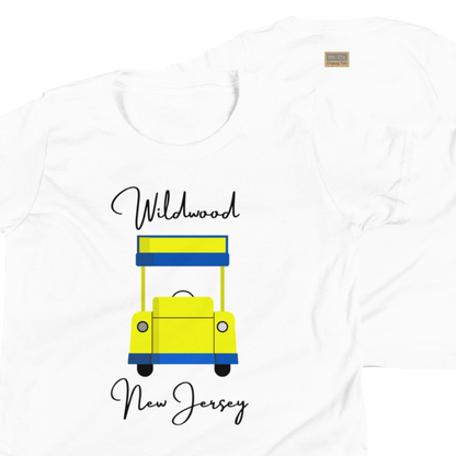 Wildwood Tram Car Youth Short Sleeve T-Shirt