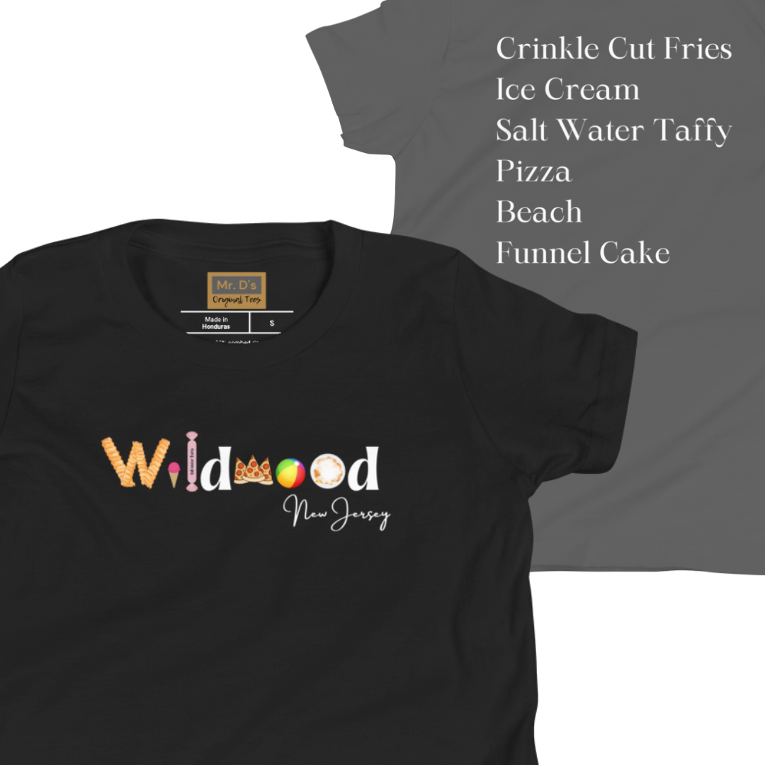 Wildwood Crinkle Cut Fries Youth Short Sleeve T-Shirt