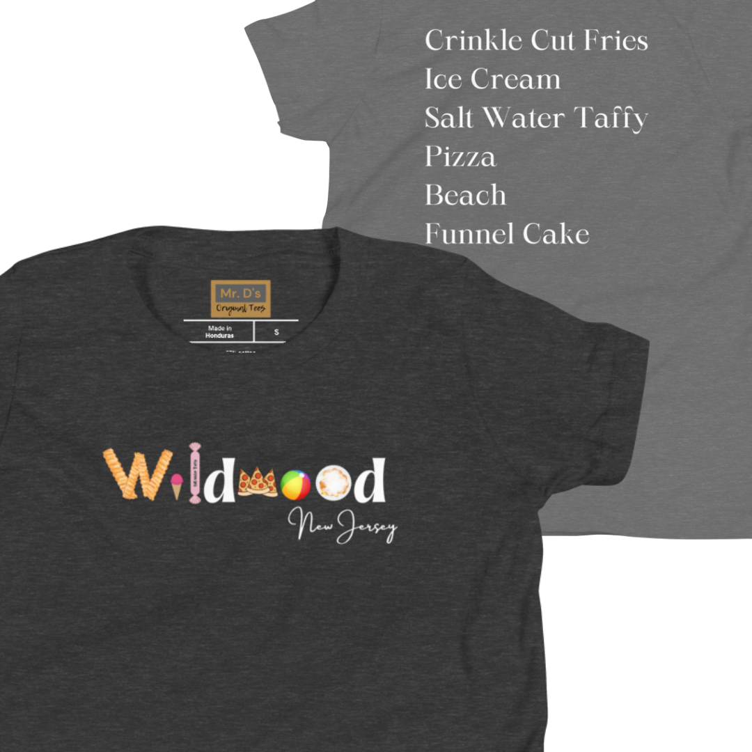 Wildwood Crinkle Cut Fries Youth Short Sleeve T-Shirt