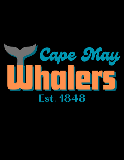 Cape May Whalers Large organic tote bag