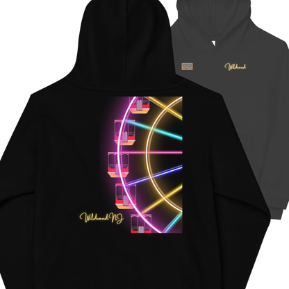 Neon Wildwood Ferris Wheel Kids fleece hoodie