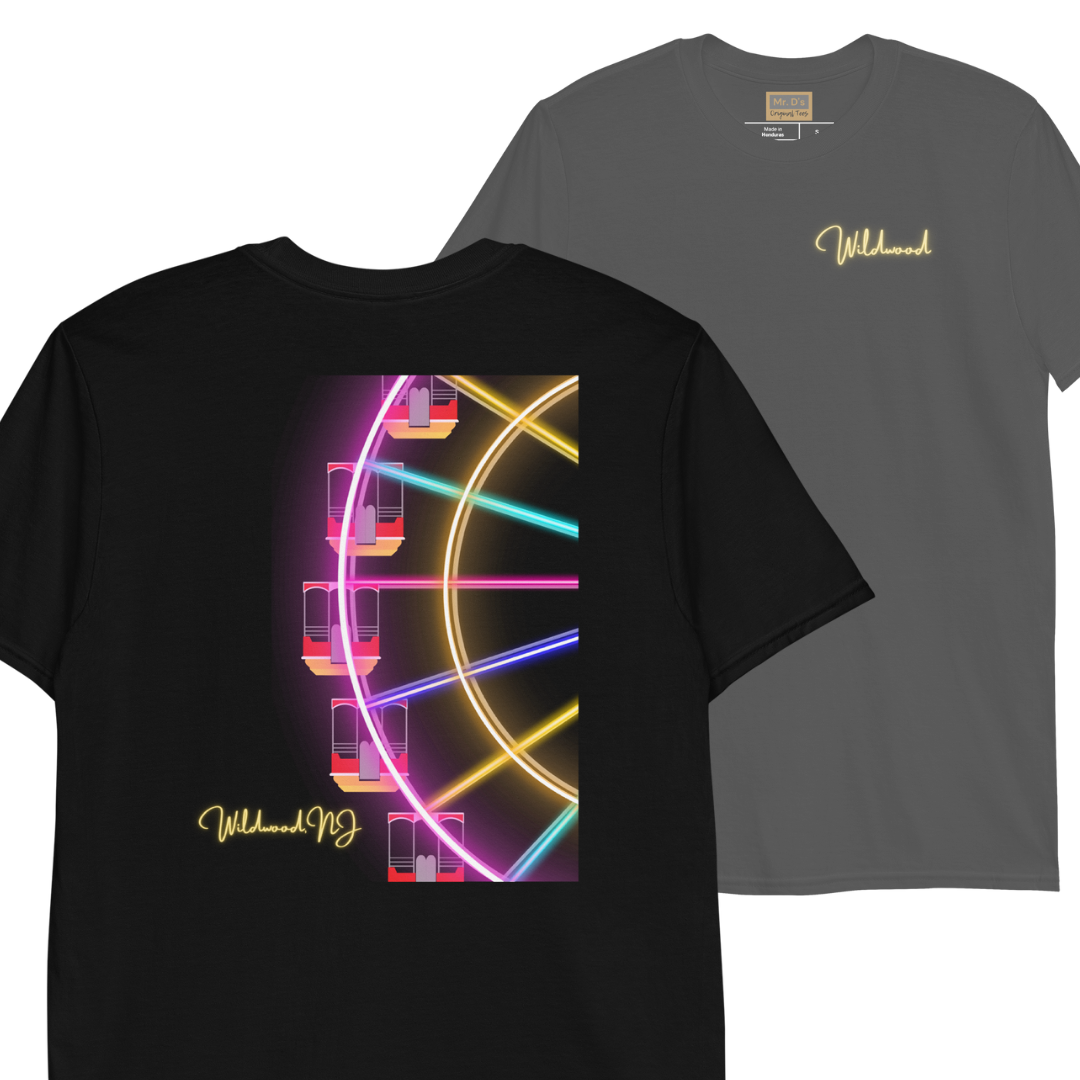 Neon Wildwood Ferris Wheel Unisex T-Shirt