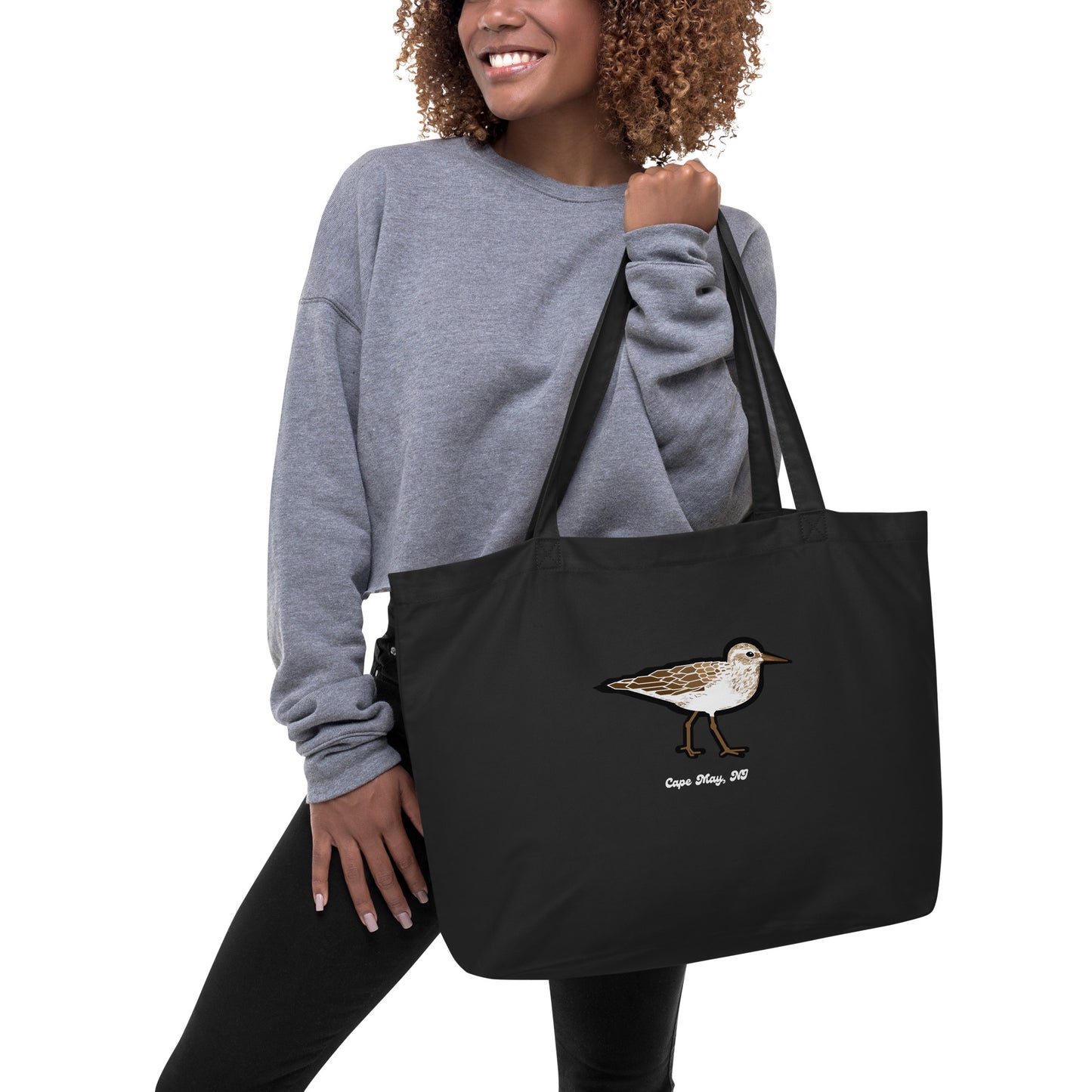 Cape May Sandpiper Large organic tote bag