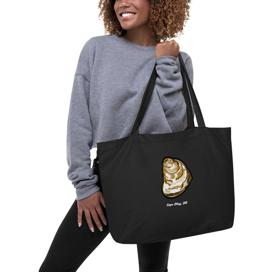 Cape May Oyster Large organic tote bag