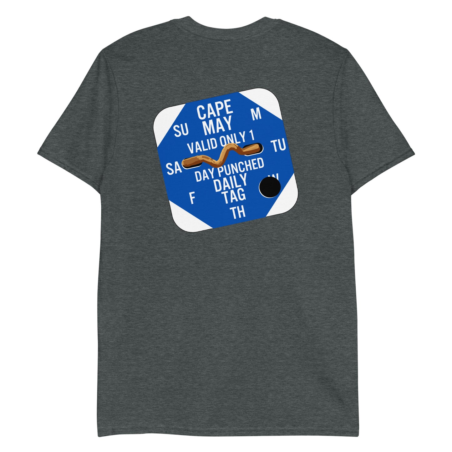 Cape May Beach Tag Short-Sleeve Unisex T-Shirt