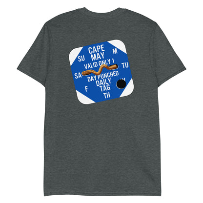 Cape May Beach Tag Short-Sleeve Unisex T-Shirt