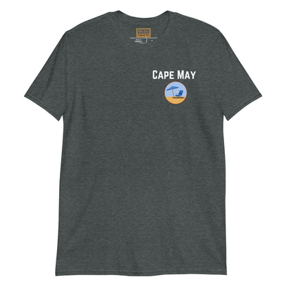 Cape May Beach Tag Short-Sleeve Unisex T-Shirt