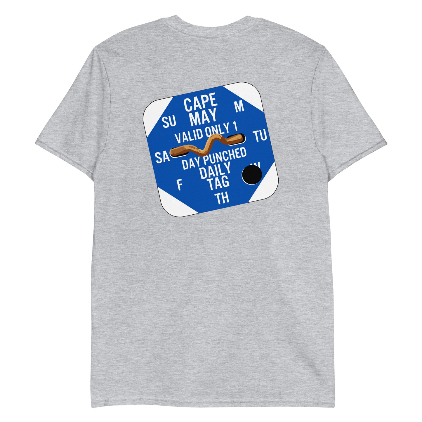 Cape May Beach Tag Short-Sleeve Unisex T-Shirt