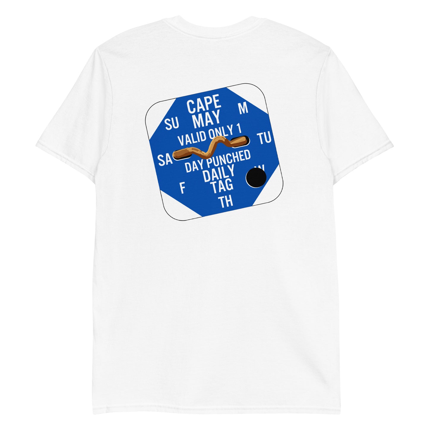 Cape May Beach Tag Short-Sleeve Unisex T-Shirt