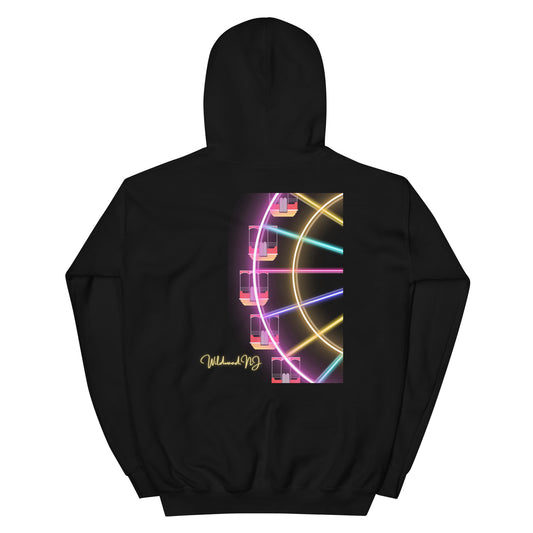 Neon Wildwood Ferris Wheel Unisex Hoodie