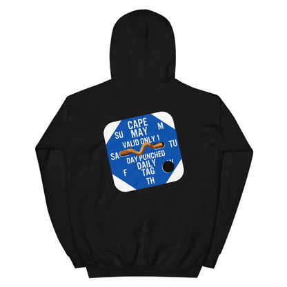 Cape May Beach Tag Unisex Hoodie