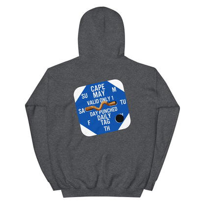 Cape May Beach Tag Unisex Hoodie