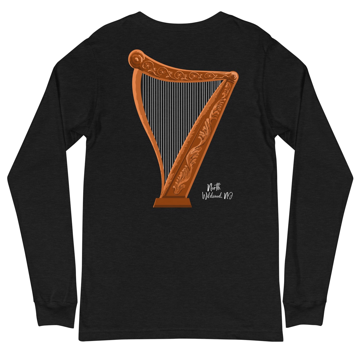 North Wildwood Harp Unisex Long Sleeve Tee