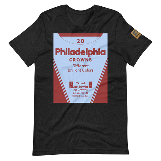 Philadelphia Crowns Mike Schmidt Stats Unisex t-shirt