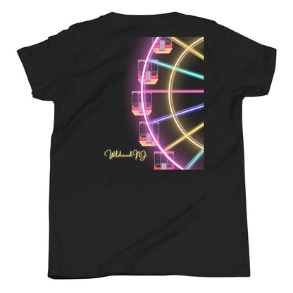 Neon Wildwood Ferris Wheel Youth Short Sleeve T-Shirt